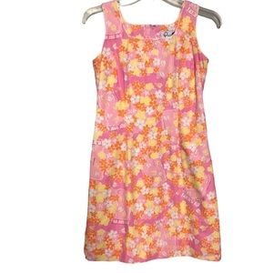 Vintage Lilly Pulitzer firefly floral dress 2P